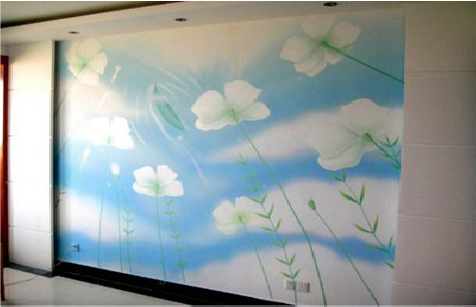 沁阳画墙绘怎么画好白云的蓬松感？