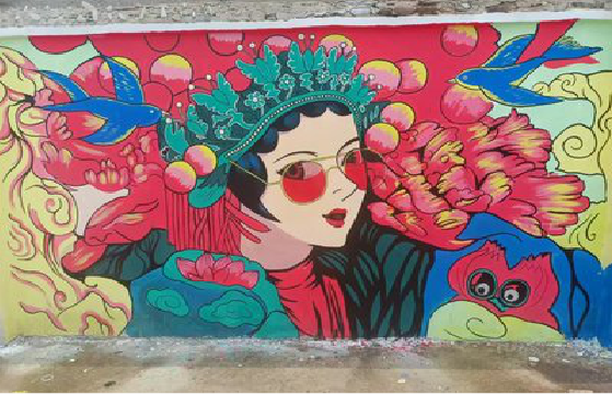 沁阳墙体彩绘-网红墙