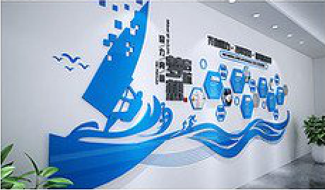 沁阳海浪主题文化墙如何设计？