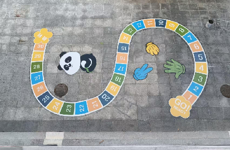 沁阳地面游戏彩绘