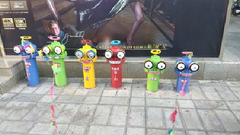 沁阳商业区彩绘