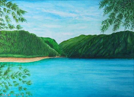 沁阳在墙绘中，如何绘画绿水青山？