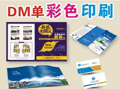 沁阳单页印刷，色彩搭配简单。